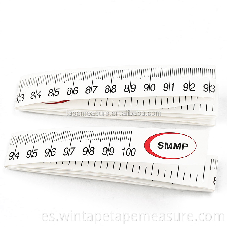 Cinta métrica sintética médica a prueba de agua impresa con logotipo de 40 pulgadas, papel de 1 m